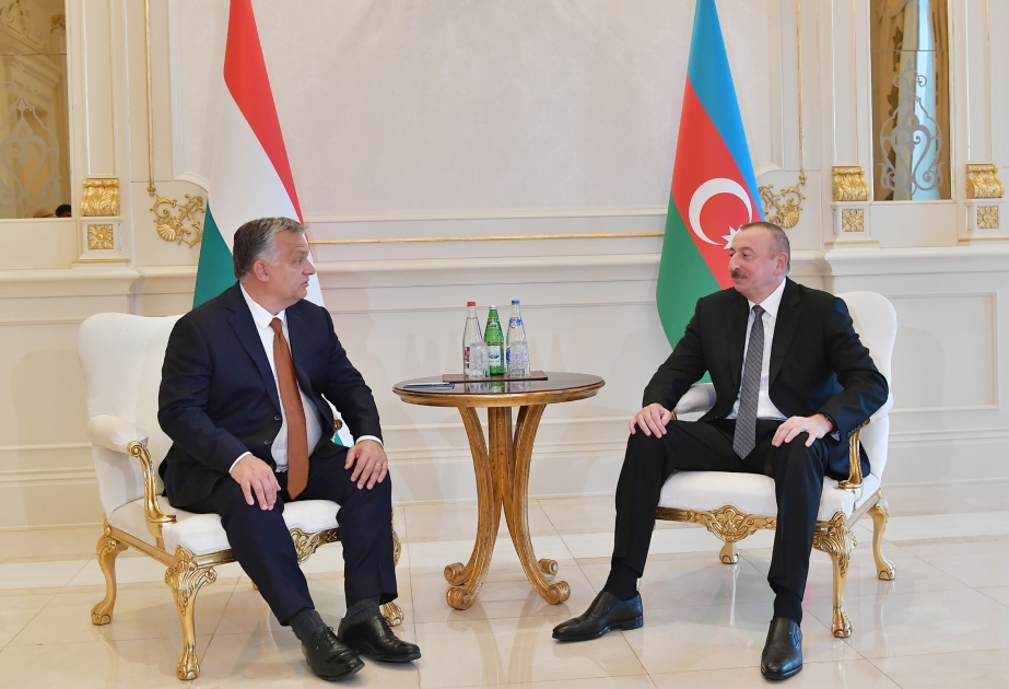 Se celebra la reunión entre el presidente azerbaiyano y el primer ministro húngaro