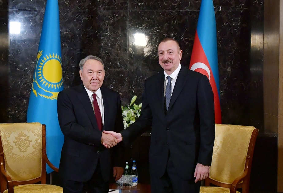 Entretien du président Ilham Aliyev avec Noursoultan Nazarbaïev VIDEO