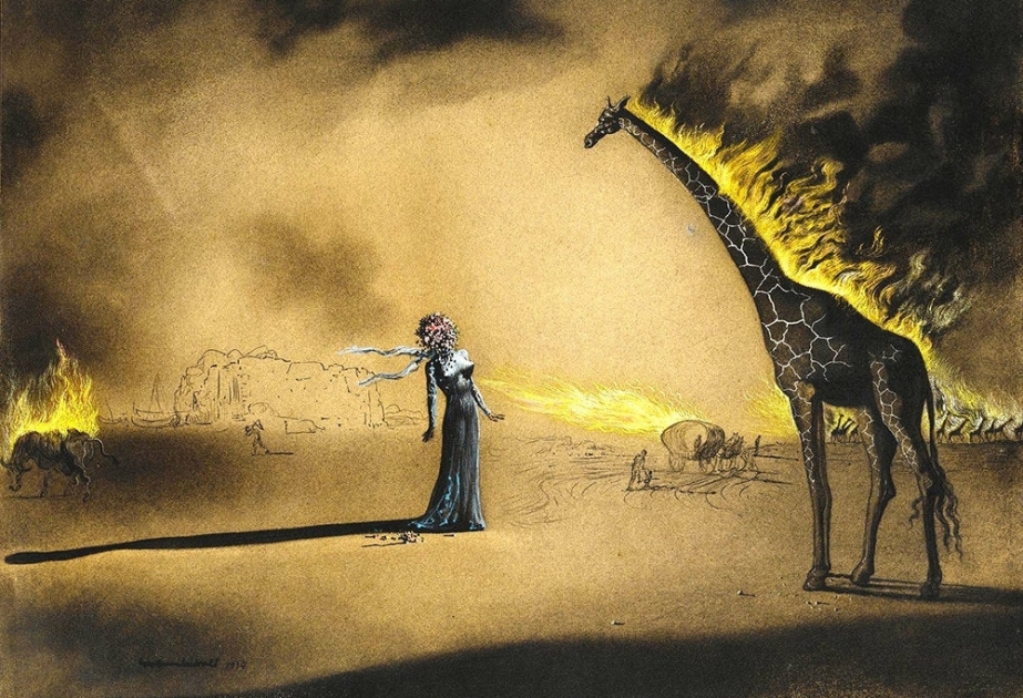 Salvador Dalinin “Yanan zürafə” qravürası şəxsi qalereyadan oğurlanıb