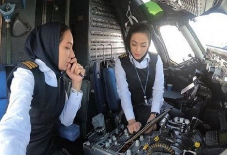Female pilots take control of first Iranian domestic flight