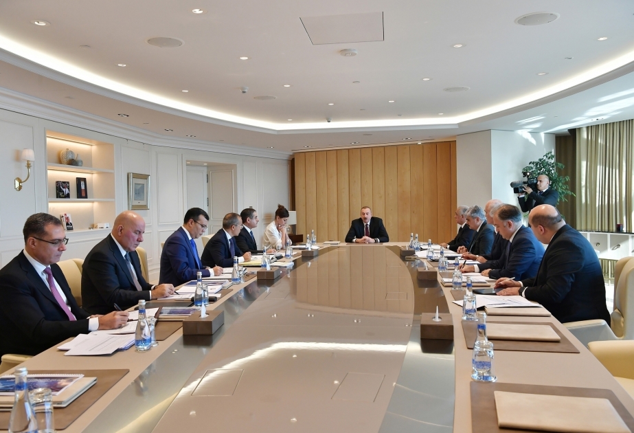 President Ilham Aliyev chaired meeting on economic area VIDEO