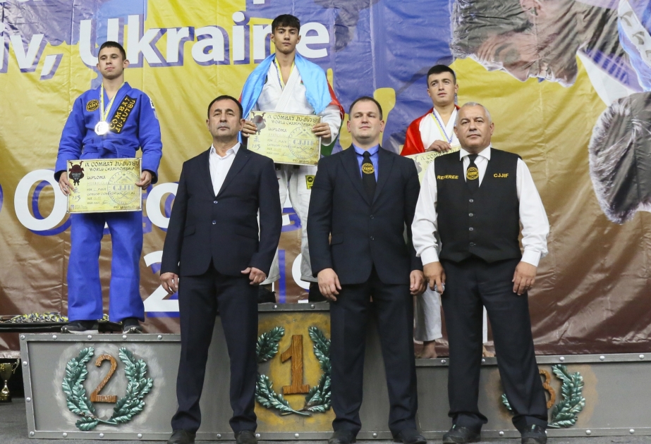 Азербайджанские спортсмены успешно выступили на чемпионате мира по комбат джиу-джитсу в Киеве ВИДЕО