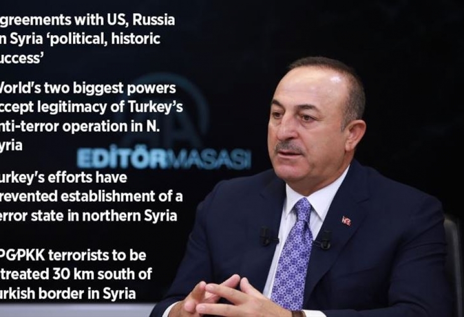 Mövlud Çavuşoğlu: Türkiyə Suriyanın şimalında terrorçu dövlətin yaranmasının qarşısını aldı
