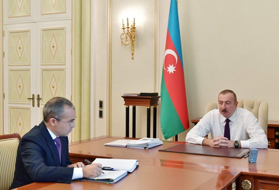 President Ilham Aliyev received Mikayil Jabbarov in connection with his appointment to new post VIDEO