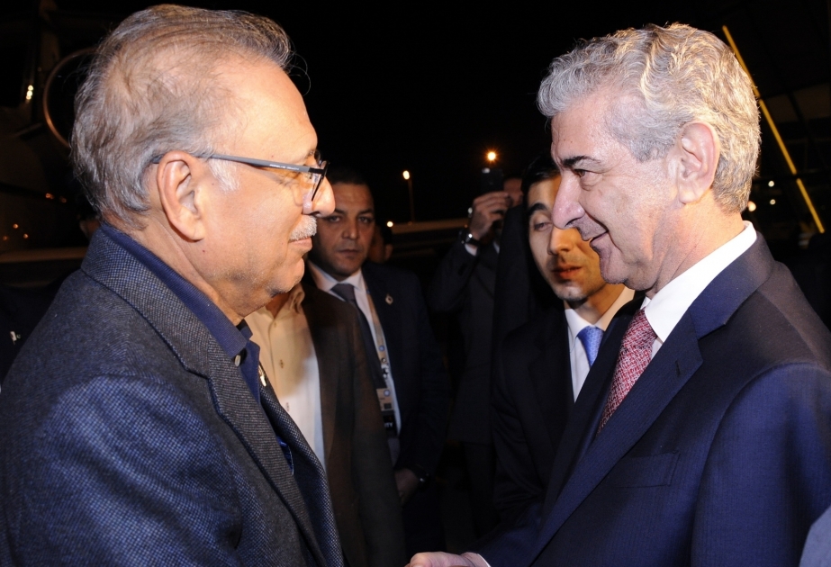 Pakistani President Arif Alvi arrives in Azerbaijan for visit