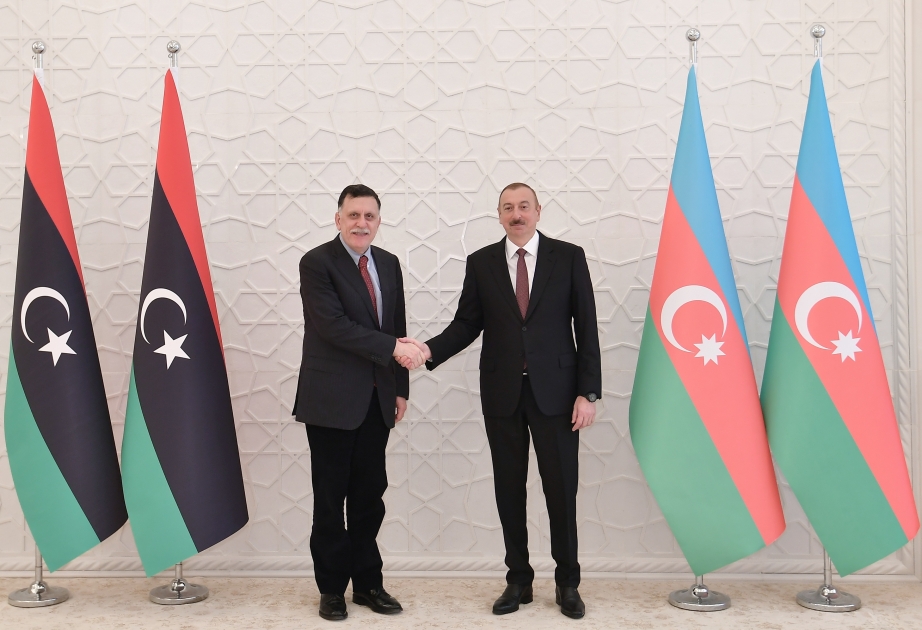Präsident Ilham Aliyev empfängt Premierminister von Libyen VIDEO