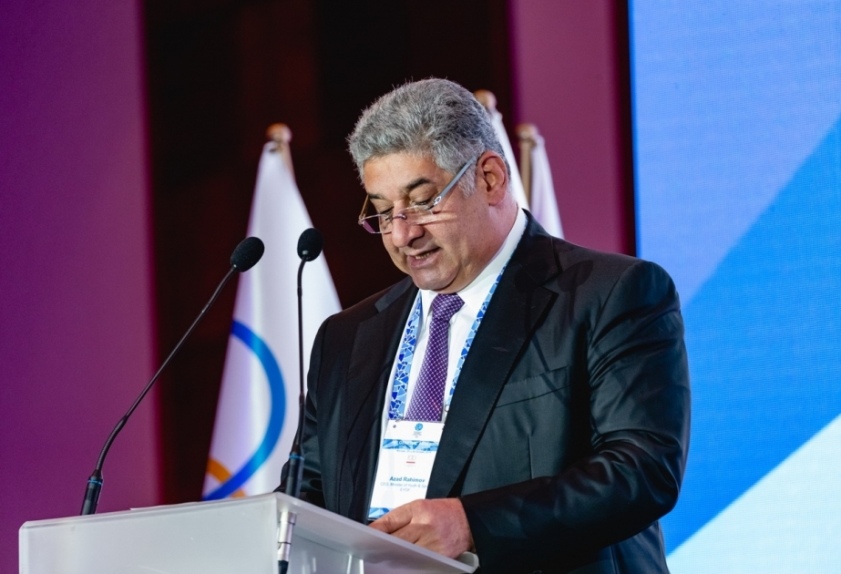 Ministro de Juventud y Deportes de Azerbaiyán intervino en la 48ª Asamblea General de los Comités Olímpicos Europeos