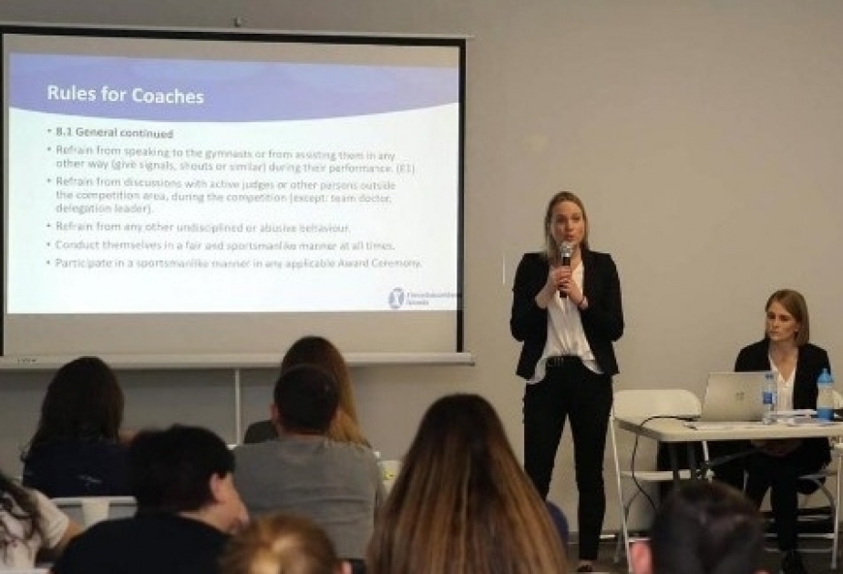 Федерация гимнастики Азербайджана организовала курсы TeamGym