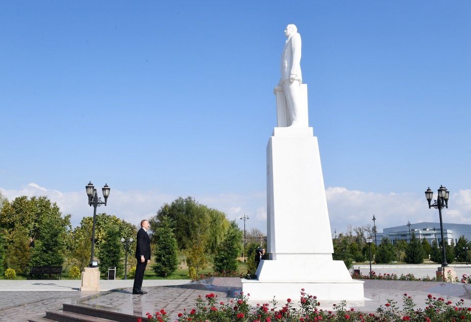 Déplacement du président Ilham Aliyev dans la région d’Aghdach VİDEO
