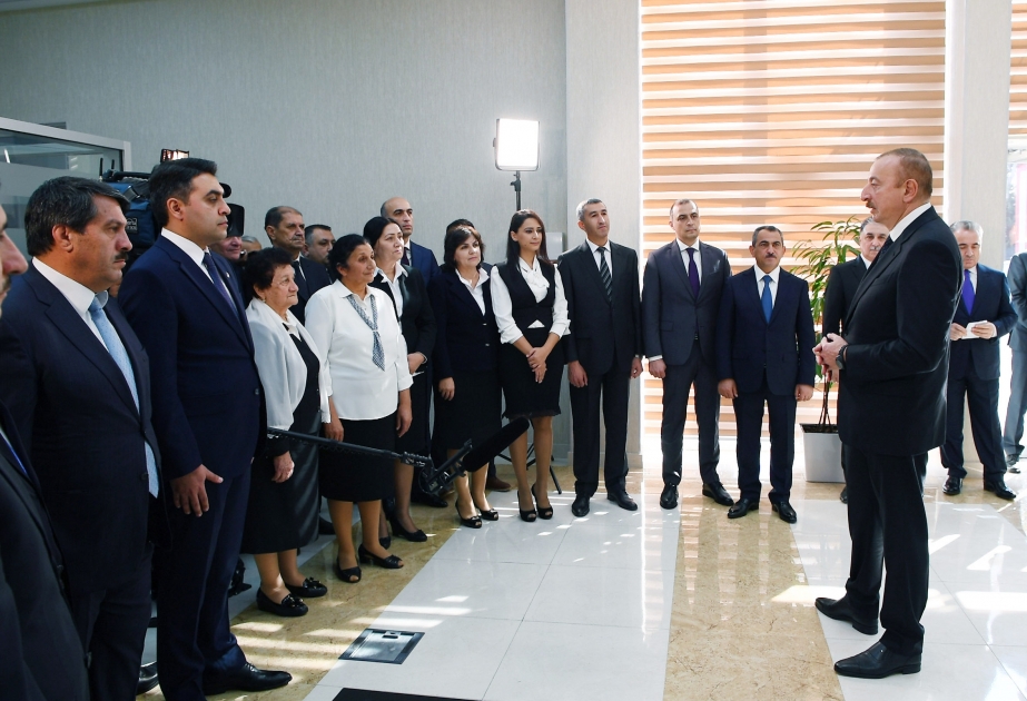 Inauguration des systèmes d’approvisionnement en eau potable et d’assainissement d’Aghdach VİDEO