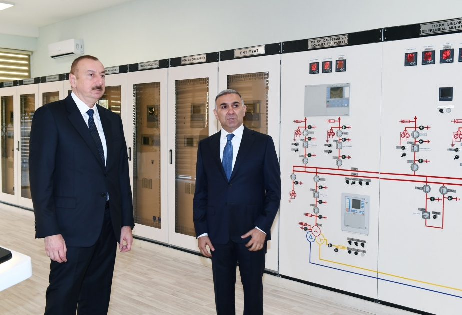 Im Bezirk Gabala neues Umspannwerk in Betrieb genommen VIDEO