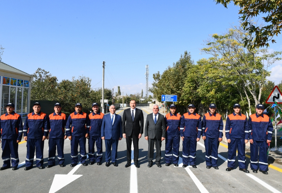 La route reconstruite Golguéti-Dehnékhalil-Gochagovag-Arabodjaghy rouverte à la circulation VİDEO