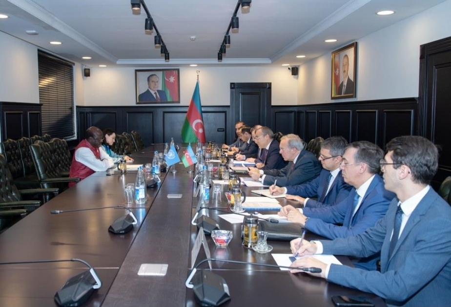 بحث مسائل التعاون التجاري الاقتصادي بين أذربيجان ومنظمة الأمم المتحدة