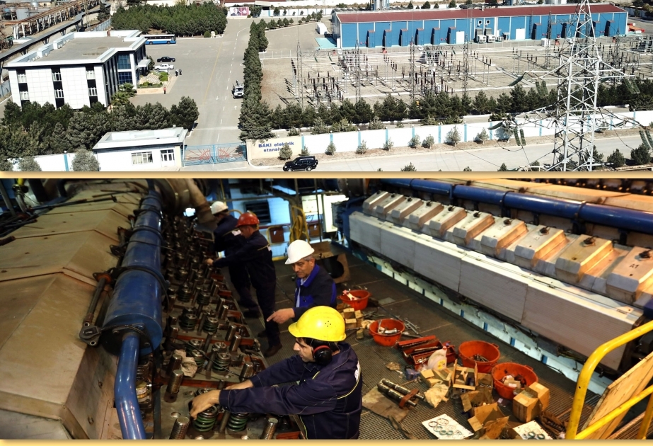 «Азерэнержи» проводит ремонтно-восстановительные работы на электростанции «Баку»