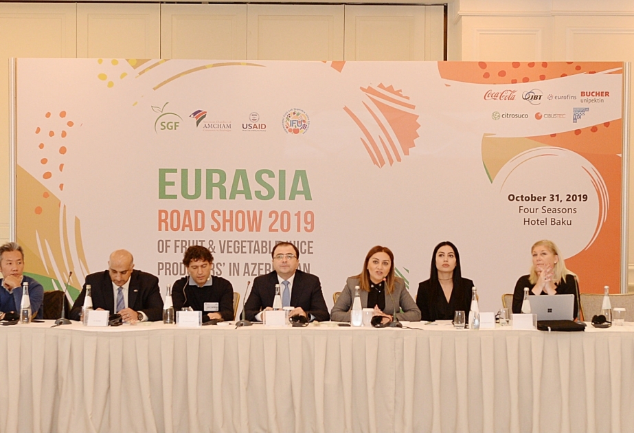 منتدى "أوراسيا 2019" المنعقد باكو لدعم وصول منتجي الفواكه والخضروات المحليين إلى الأسواق الدولية
