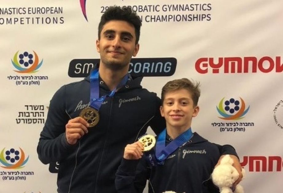 Akrobatika gimnastlarımız Avropa çempionatında beş medal qazanıblar