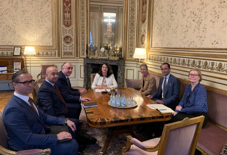 Canciller Mammadyarov se reunió con su homóloga sueca
