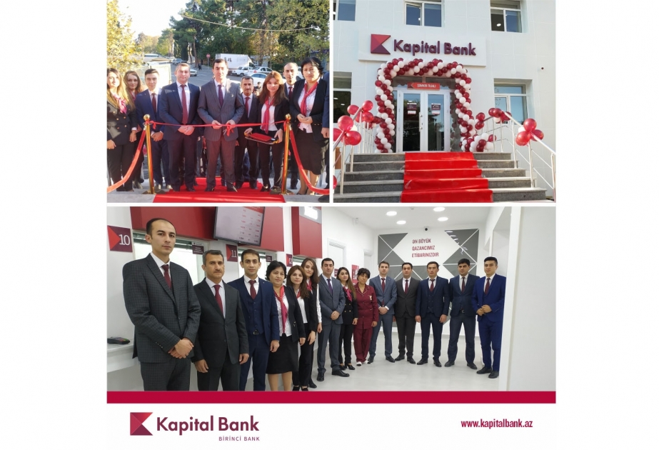 ®  “Kapital Bank” yenilənən Şəmkir filialını istifadəyə verib