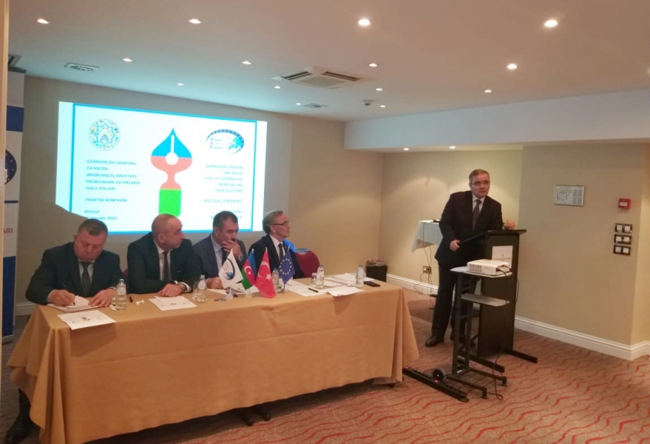 Brüsseldə Azərbaycan diasporu və media mövzusuna həsr edilən konfrans keçirilib
