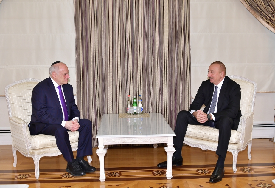 President Ilham Aliyev received Executive Vice Chairman of Conference of Presidents of Major Jewish Organizations VIDEO