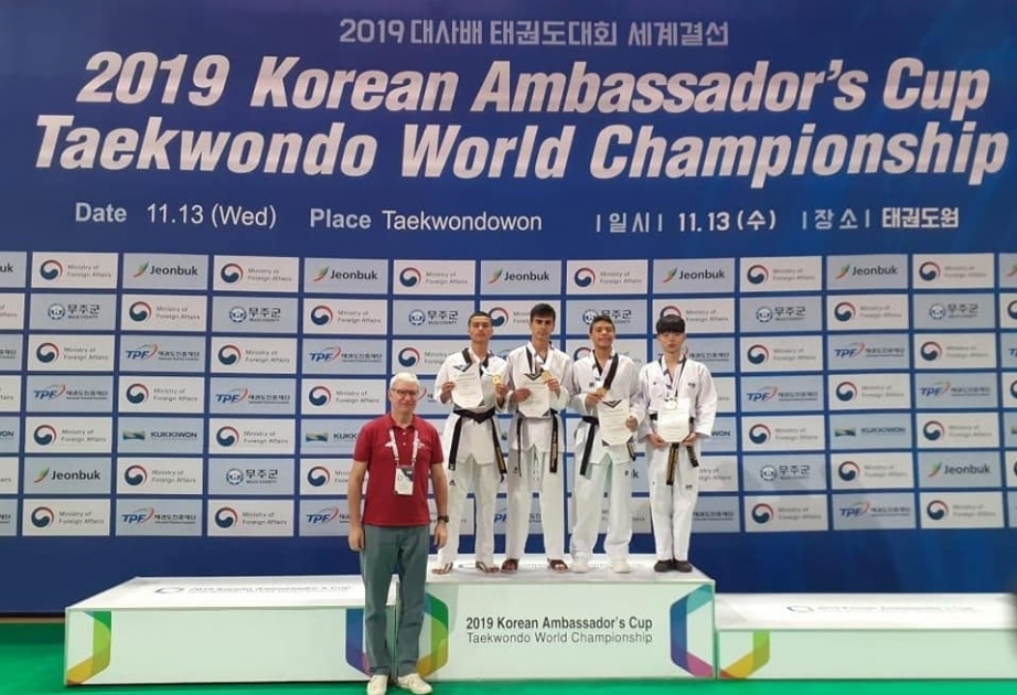 Azerbaijani taekwondo fighters win three medals at 2019 Korean Ambassador’s Cup