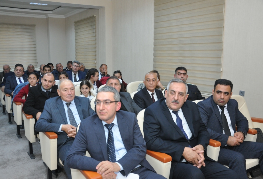 İmişli regional ədliyyə idarəsində İmadəddin Nəsiminin 650 illik yubileyi qeyd olunub