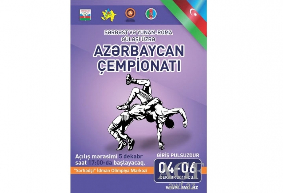 Sərbəst və yunan-Roma güləşi üzrə Azərbaycan çempionatı keçiriləcək