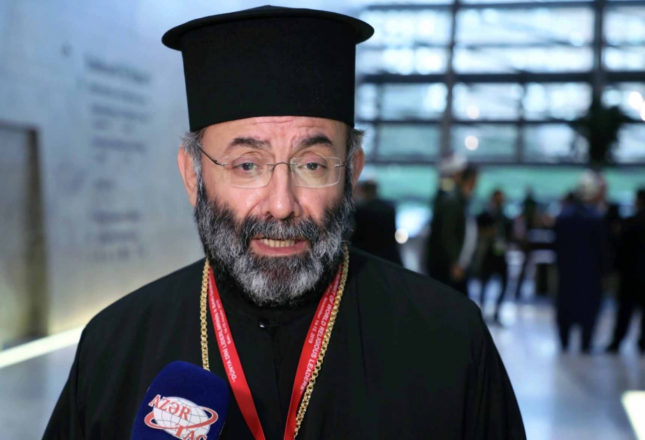 Reverend Nektarios: Azərbaycanda dinlərarası dialoqun inkişafı istiqamətində fəal iş aparılır
