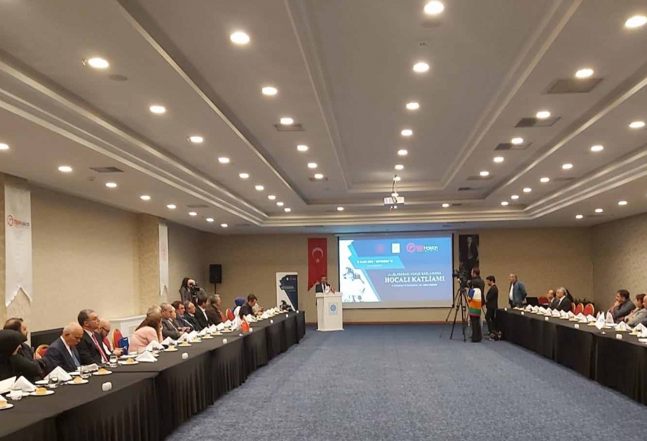 Ankarada Xocalı soyqırımı parkı və abidə kompleksi layihəsinin təqdimatı keçirilib VİDEO