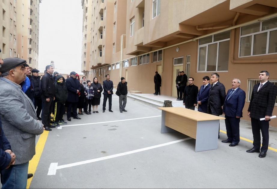 В Абшеронском районе 50 семьям шехидов, инвалидов войны и событий 20 января представлены квартиры