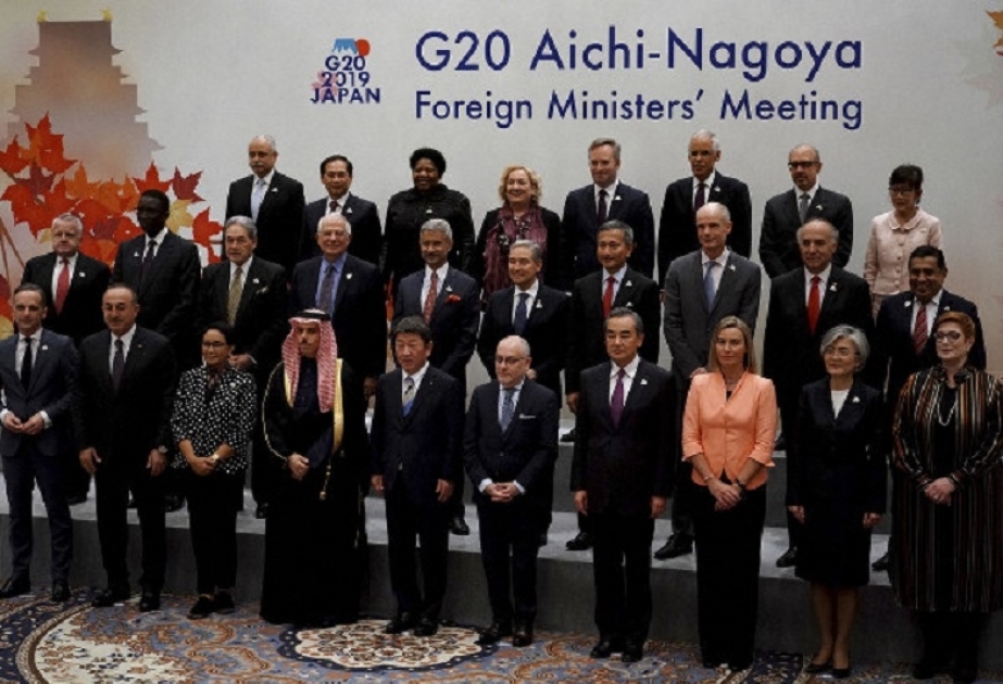 Yaponiyanın Naqoya şəhərində G20 ölkələri Xarici İşlər nazirlərinin görüşü keçirilib