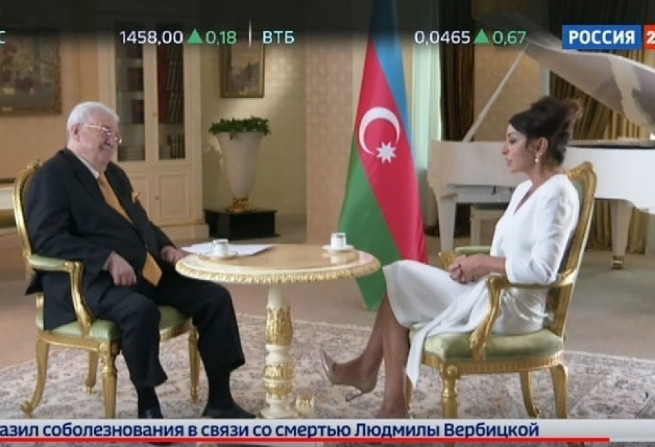 Russischer Fernsehsender 24 veröffentlicht Interview mit Erster Vizepräsidentin von Aserbaidschan Mehriban Aliyeva