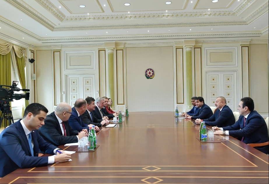Ilham Aliyev recibió a una delegación encabezada por el ministro de Asuntos Exteriores y Europeos de Eslovaquia