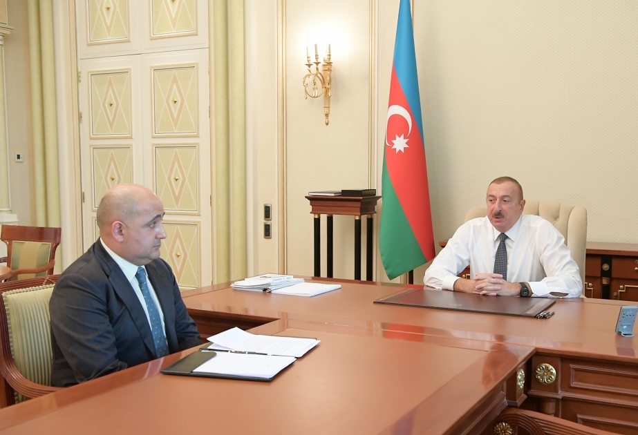 Präsident Ilham Aliyev empfängt neu ernannten SOFAZ-Geschäftsführer VIDEO