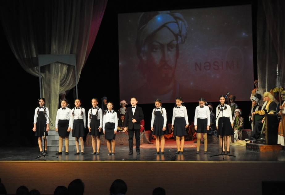 Şəkidə “Zəmanəsinə sığmayan Nəsimi” ədəbi-bədii kompozisiyası tamaşaçılara duyğulu anlar yaşadıb