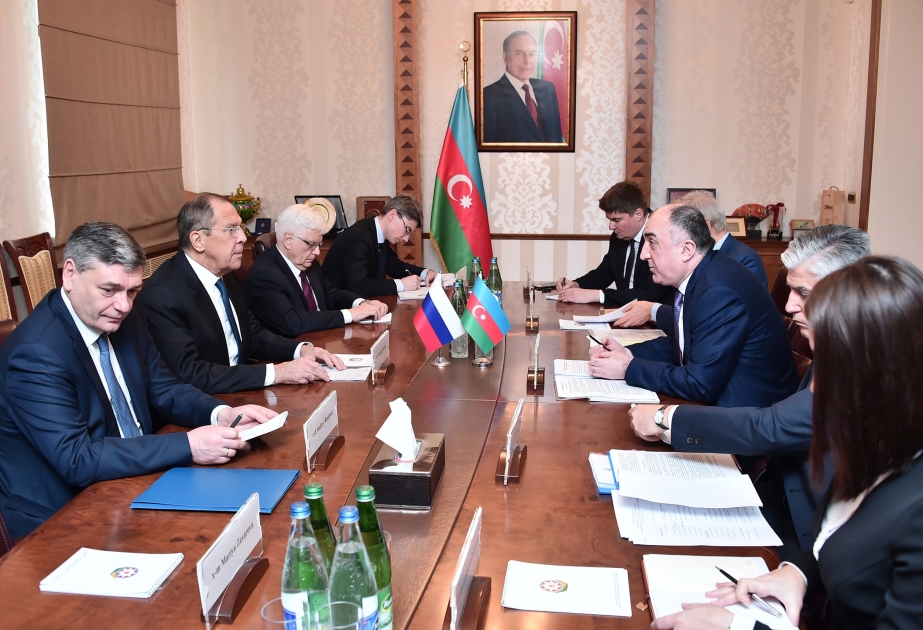Министр иностранных дел Эльмар Мамедъяров встретился со своим российским коллегой Сергеем Лавровым  ОБНОВЛЕНО ВИДЕО