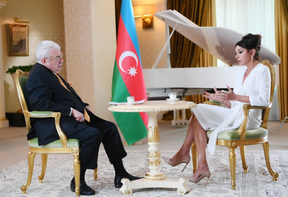 First Vice-President Mehriban Aliyeva gave interview to TASS agency, “Rossiya 24” TV channel and “Rossiyskaya gazeta”