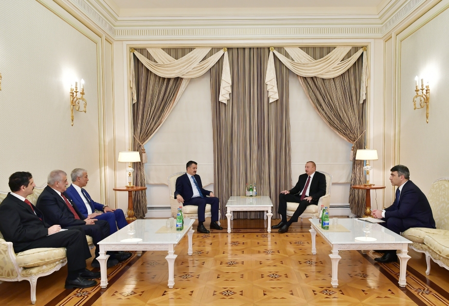 President Ilham Aliyev received delegation led by Turkish minister of agriculture and forestry VIDEO