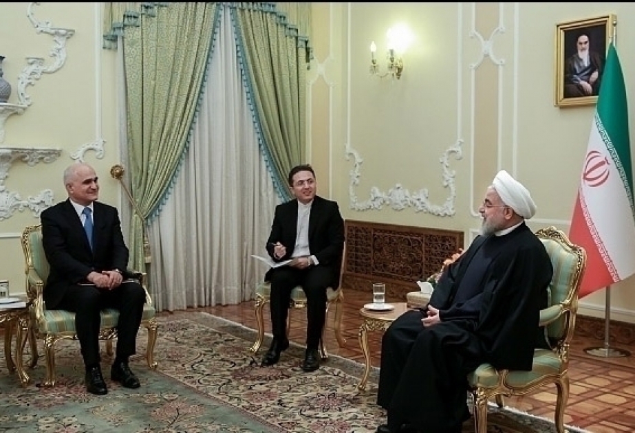 Irans Präsident Hassan Rouhani empfängt aserbaidschanische Delegation VIDEO