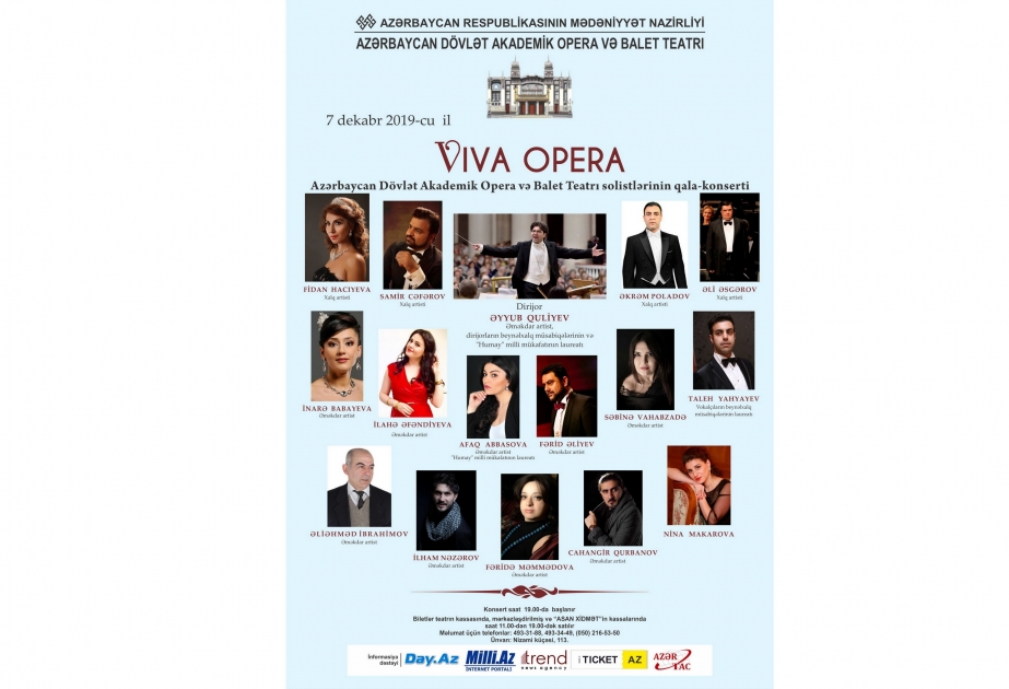 Opera və Balet Teatrında “Viva opera” adlı qala- konsert olacaq