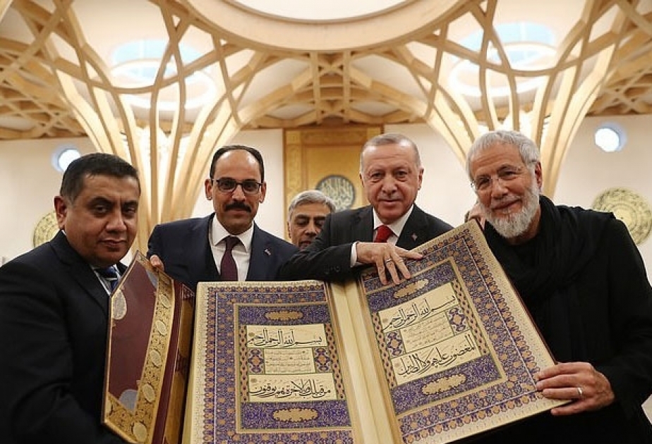 Erdogan opens Europe's first 'eco-mosque' in Cambridge