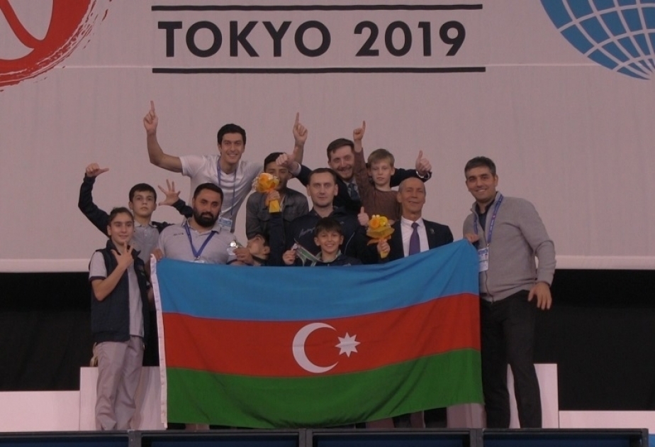 Junior Azerbaijani duo take silver at FIG Trampoline Gymnastics World Age Group Competitions