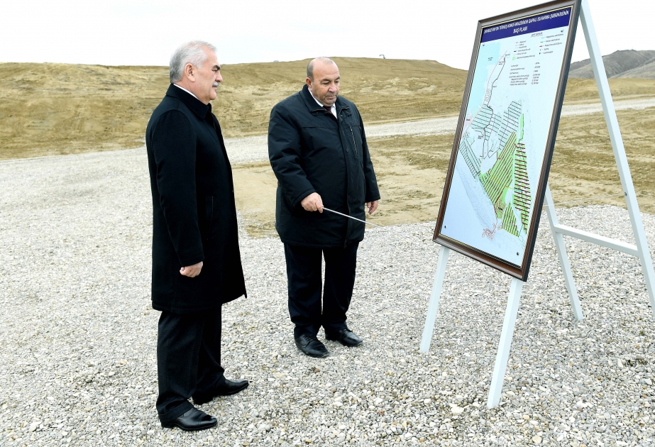 Şahbuz rayonunun Türkeş kəndində qapalı suvarma şəbəkəsi istifadəyə verilib