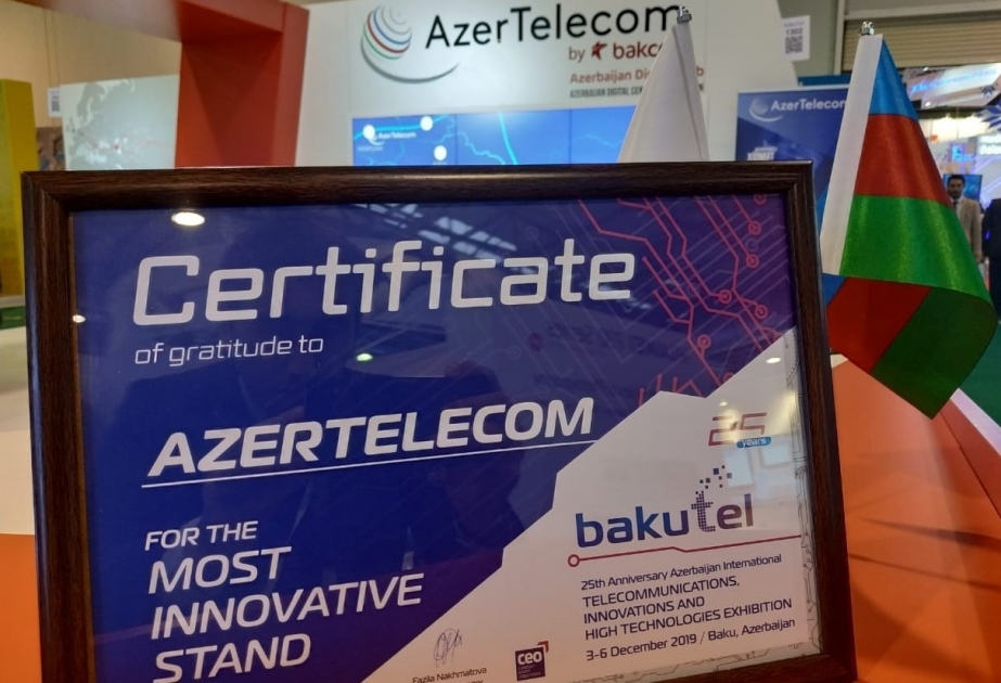 ® “ “AzerTelecom”un stendi “Bakutel 2019” sərgisində ən innovativ stend seçilib