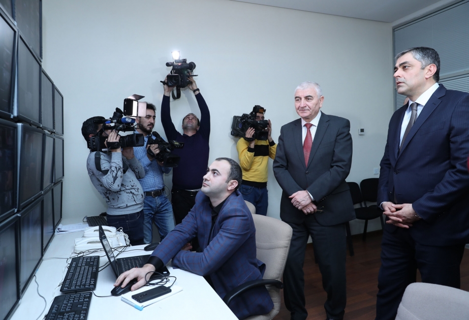 Bələdiyyə seçkiləri ilə əlaqədar veb-kameralara texniki nəzarət mərkəzinə baxış keçirilib