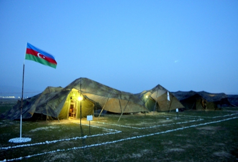 Azerbaijani Army conducts night combat firing