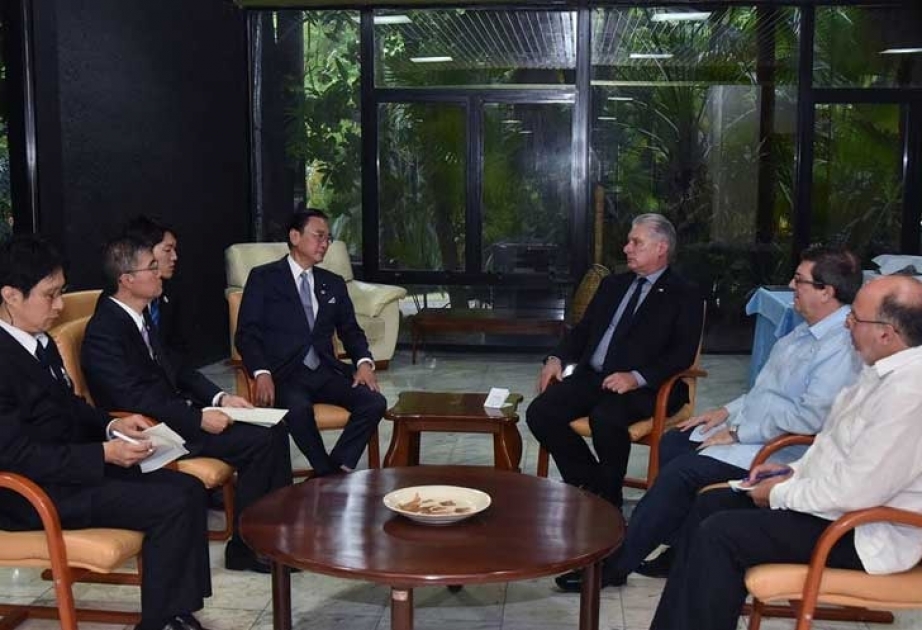 Recibe presidente de Cuba a enviado especial de Gobierno japonés