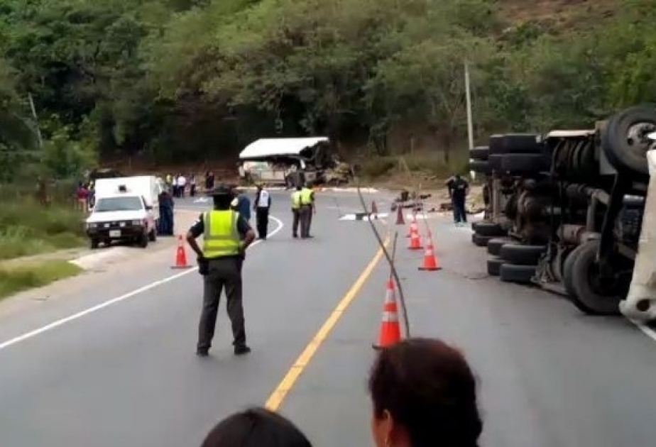 At least 21 dead after bus collides with tractor-trailer in Guatemala