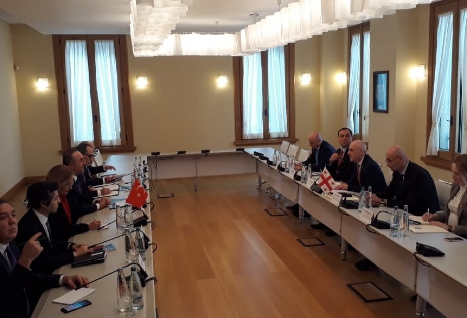 الاجتماع الثامن لوزراء خارجية أذربيجان وجورجيا وتركيا