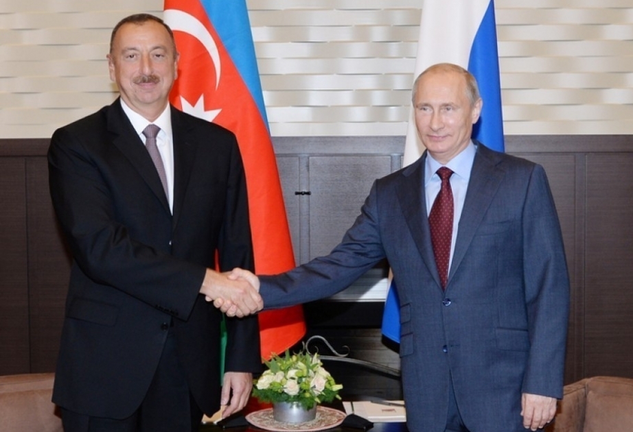 Russlands Präsident Wladimir Putin gratuliert Präsident Ilham Aliyev zu seinem Geburtstag